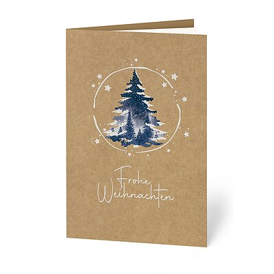 Blau und Wei� (Kraftpack Weihnachtskarten)