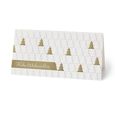 Goldtanne (geschftliche Weihnachtskarte)