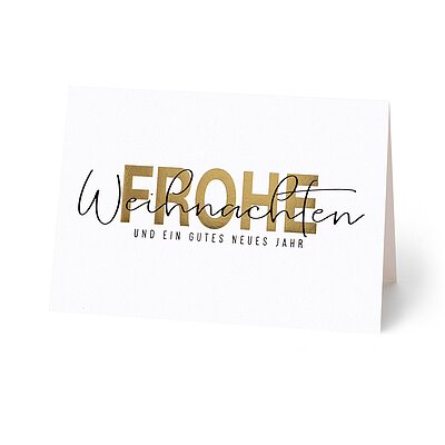 Goldletter (geschftliche Weihnachtskarte)