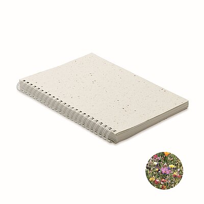 Ringbuch aus Samenpapier
