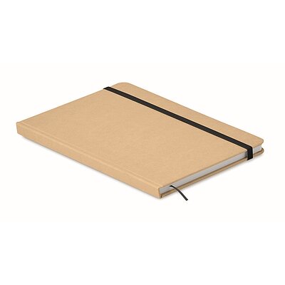 Merkbuch schwarz mit Hard Cover aus recyceltem Karton