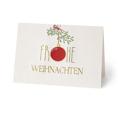 Rote Kugel (gesch�ftliche Weihnachtskarten)