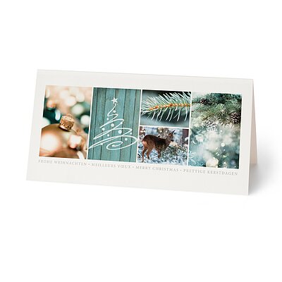 Wintercollage (geschftliche Weihnachtskarte)