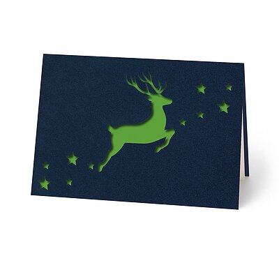 Hirschsprung (stilvolle Weihnachtskarten)