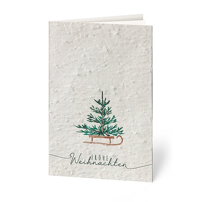 Schlittenfahrt (geschftliche Weihnachtskarten)